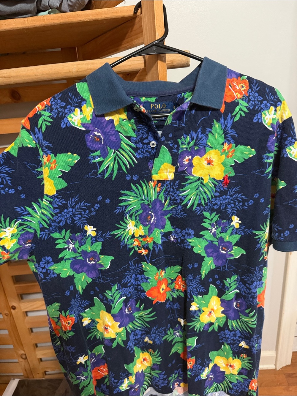 Polo by Ralph Lauren Navy Floral Tropical Polo